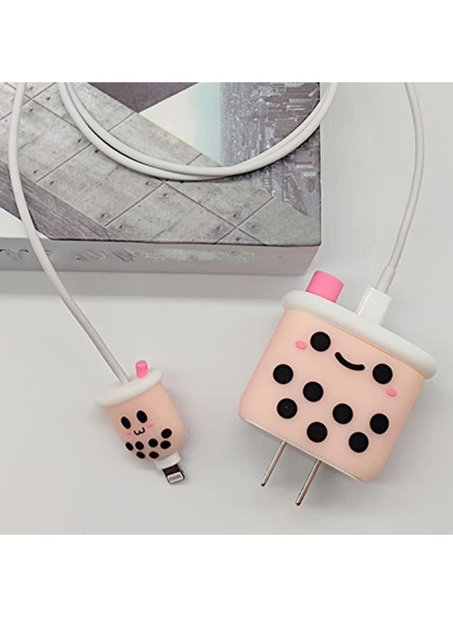 ChicAbode اي فون 20W USB-C محول الطاقة شاحن USB كابل البرق 3d كم واقية ، لطيف سلسلة الكرتون لينة سيليكون شاحن البرق السريع - Image 1